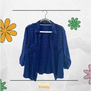 Sanctuary Plaid Boyfriend Shirt